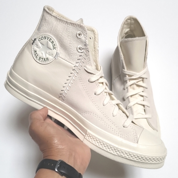 Converse Shoes - New Converse All Star Chuck 70 High Top Crafted Mixed Material Cream Off…